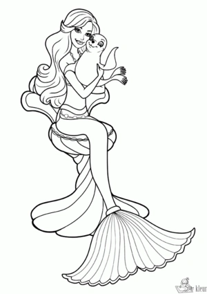 Zeemeermin 3 kleurplaat