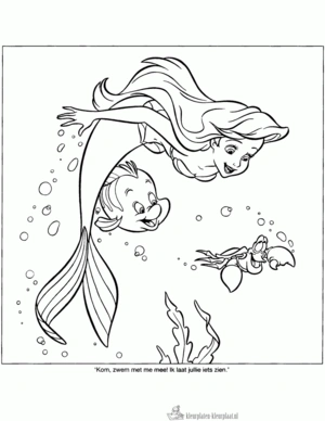 Zeemeermin 46 kleurplaat