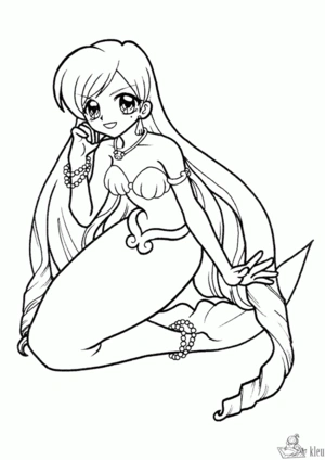 Zeemeermin 5 kleurplaat