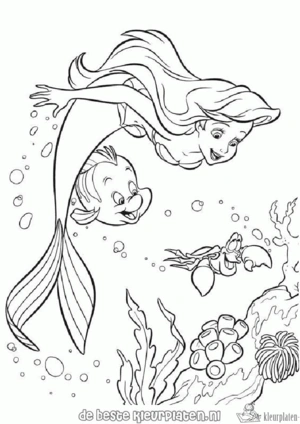Zeemeermin 9 kleurplaat