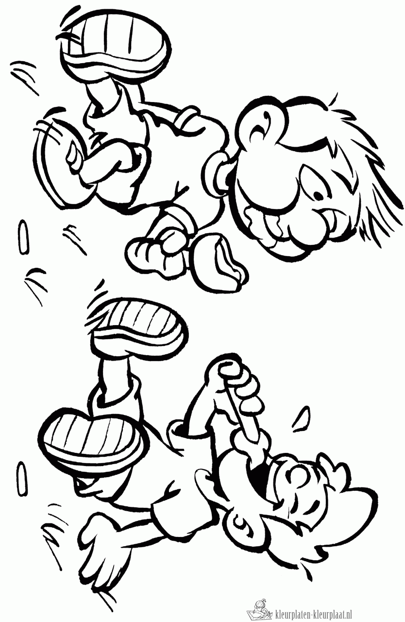 Ijsjes eten kleurplaat